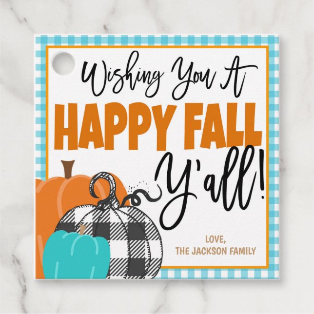 Happy Fall Gift Tag (Front)