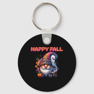 Happy Fall Gnome Key Ring