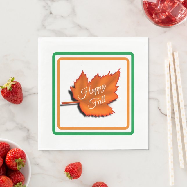 Happy Fall Napkin (Insitu)