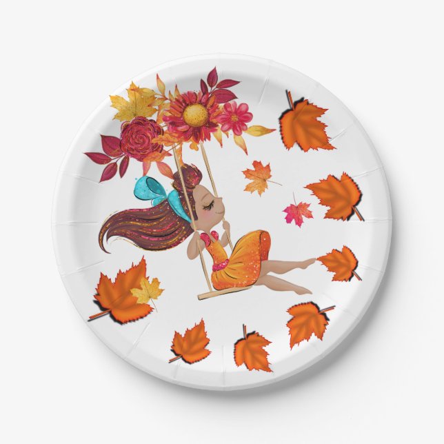 Happy Fall Paper Plates (Front)
