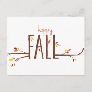 Happy Fall Postcard