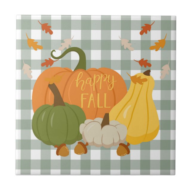  Happy Fall Pumpkins Tile (Front)