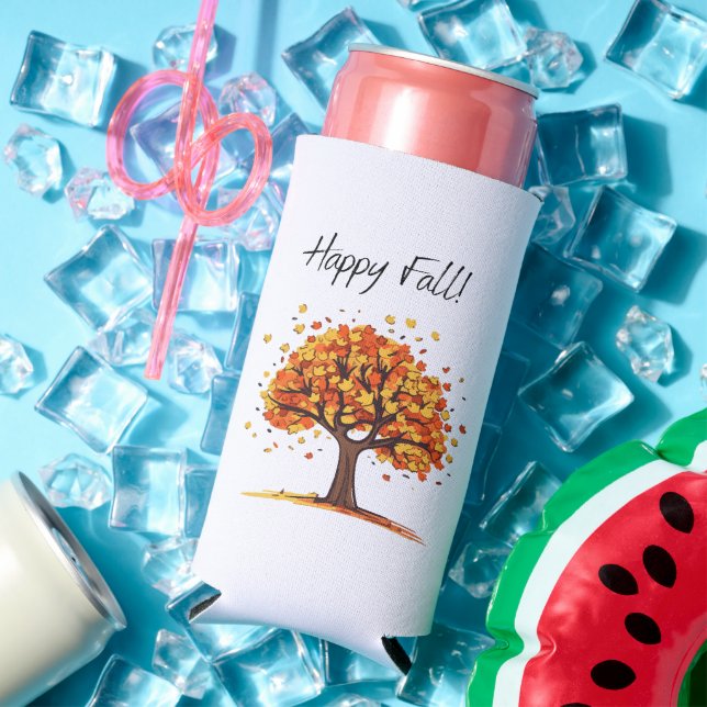 Happy Fall! Seltzer Can Cooler (In Situ Summer)