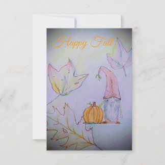 Happy Fall  Thank You Card