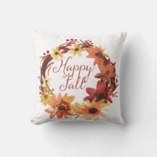 Happy Fall Wreath Cushion