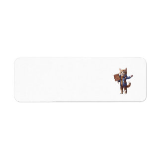 Happy Fall Y’all Autumn KittenReturn Address Label