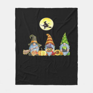 Happy Fall Y’all Cute Halloween Gnomes It’s Fall Y Fleece Blanket