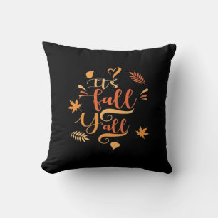 Happy Fall Y’all It’s Fall Y’all Retro Classic Cushion
