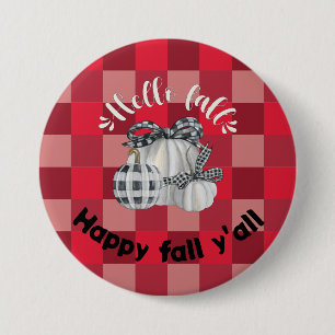 Happy Fall Y'all 7.5 Cm Round Badge