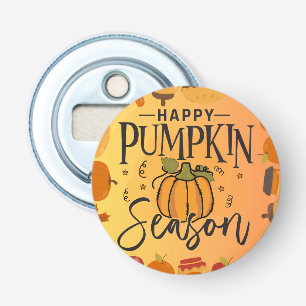 Happy fall ya'll autumn harvest Thanksgiving love Bottle Opener