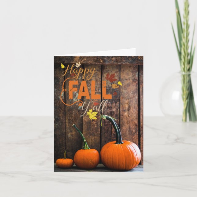 Happy Fall Y'all Card (Front)