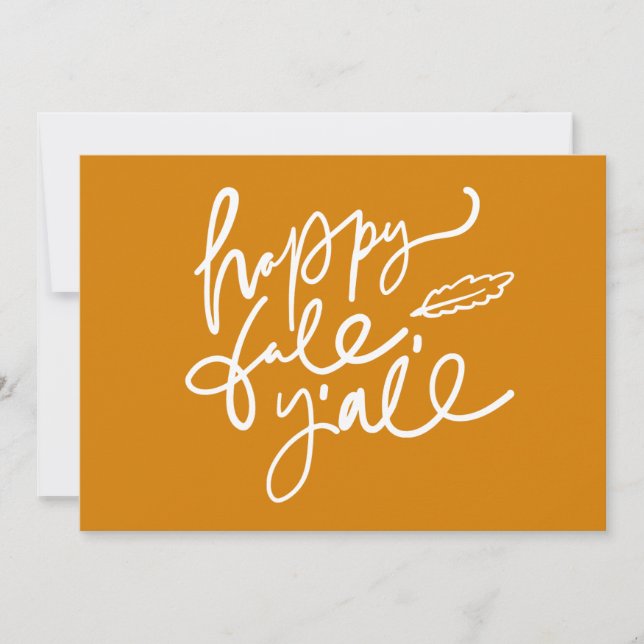 Happy Fall Y'all Card (Front)