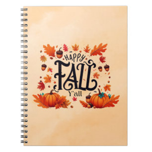 Happy Fall Y'all classic Notebook