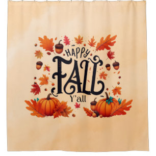 Happy Fall Y'all classic  Shower Curtain