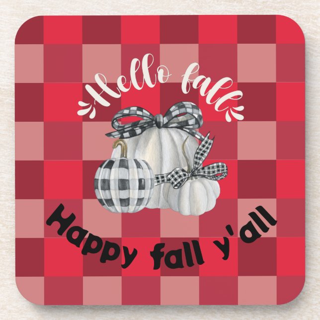Happy Fall Y'all Coaster (Front)