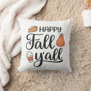 Happy Fall Y'all Cushion