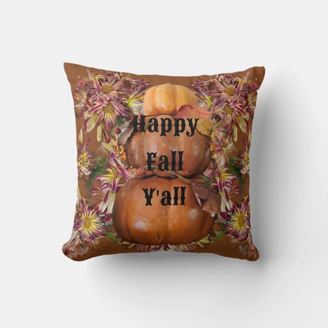 Happy Fall y'all  Cushion (Front)