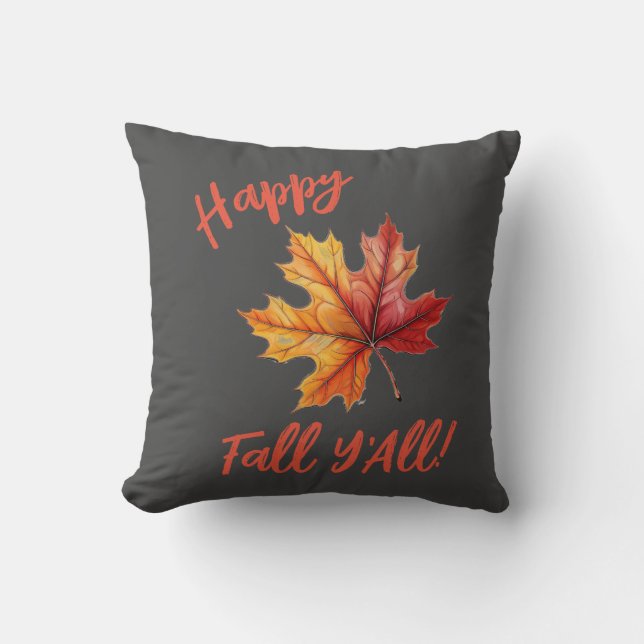 Happy Fall Y'All! Cushion (Front)