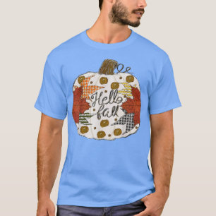 Happy Fall Yall Fall Maple Leaf Pumpkin Autumn Tha T-Shirt