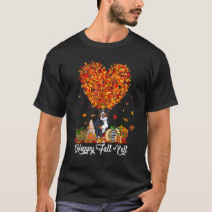 Happy Fall Y'all Funny Bernese Mountain Dog Autumn T-Shirt