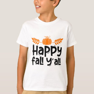 Happy Fall Yall Funny Thanksgiving Pumpkin Women G T-Shirt