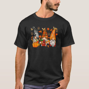 Happy Fall Y'all Gnome Pumpkin Truck Autumn Thanks T-Shirt