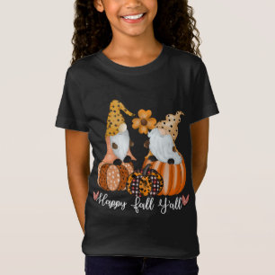 Happy Fall Y'all Gnomes Pumpkin Truck Autumn Funny T-Shirt