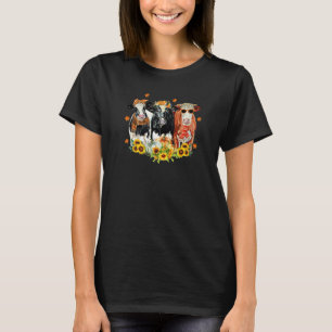 Happy Fall Y'all Heifer Cow Pumpkin Autumn Farm An T-Shirt