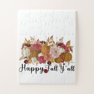 Happy Fall Y'all Jigsaw Puzzle