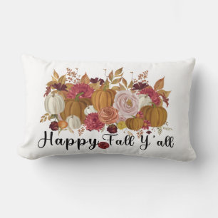 Happy Fall Y'all Lumbar Cushion