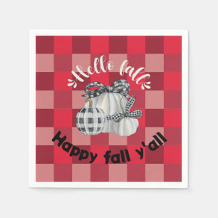 Happy Fall Y'all Napkin
