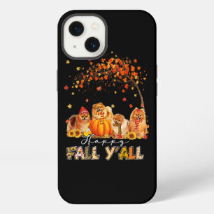 Happy Fall Yall Pomeranian Autumn Lover Pumpkins H iPhone 13 Case