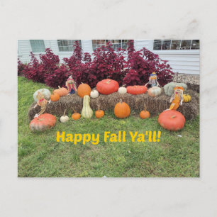 Happy Fall Ya'll! Postcard