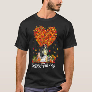 Happy Fall Y'all  Shih Tzu Autumn Pumpkins T-Shirt