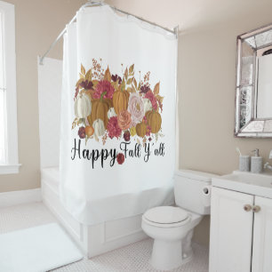 Happy Fall Y'all Shower Curtain