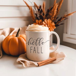 Happy Fall Y'all Trendy Calligraphy Mug