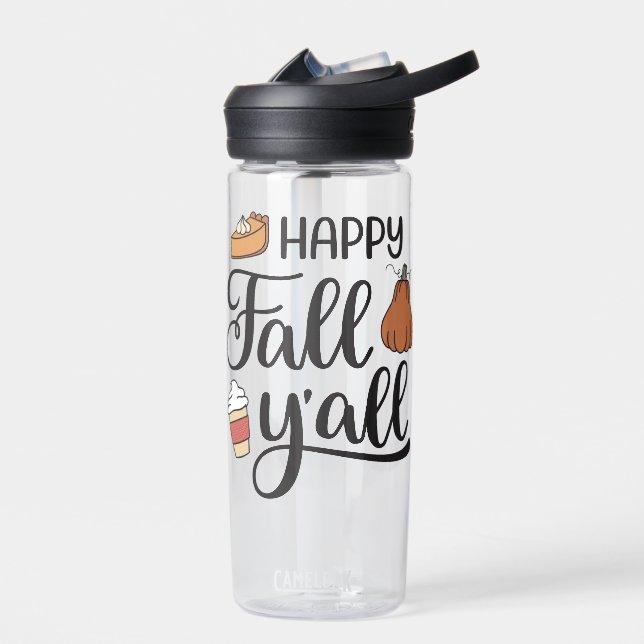 Happy Fall Y'all Water Bottle (Left)