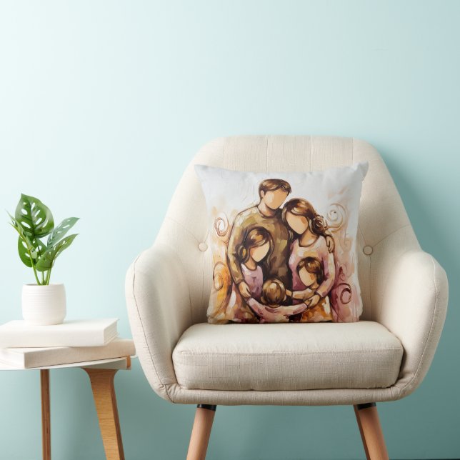 Happy family. cushion (Chair)