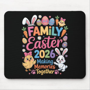 Happy Family Easter 2026 Making Memories Bunny Chi Mouse Pad