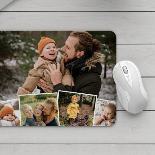 Happy Family Life Charming Photo Collage Mouse Pad (Creator Uploaded)