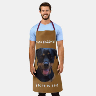 Happy Family-loving Rottweiler Apron