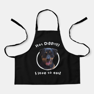 Happy Family-loving Rottweiler  Apron
