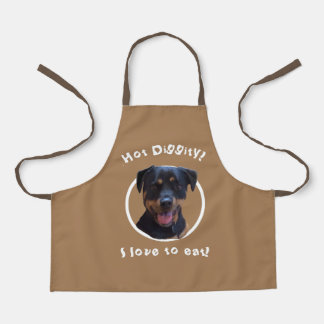 Happy Family-loving Rottweiler  Apron