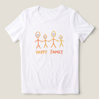 Happy Family Minimalist T‑Shirt Tri-Blend Shirt