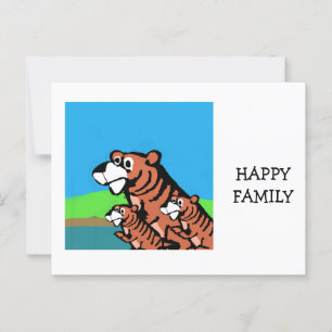 Happy Family Postcard