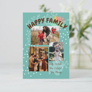 Happy Family Thank You Card