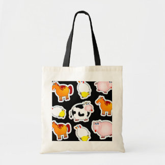 Happy farm background, bag