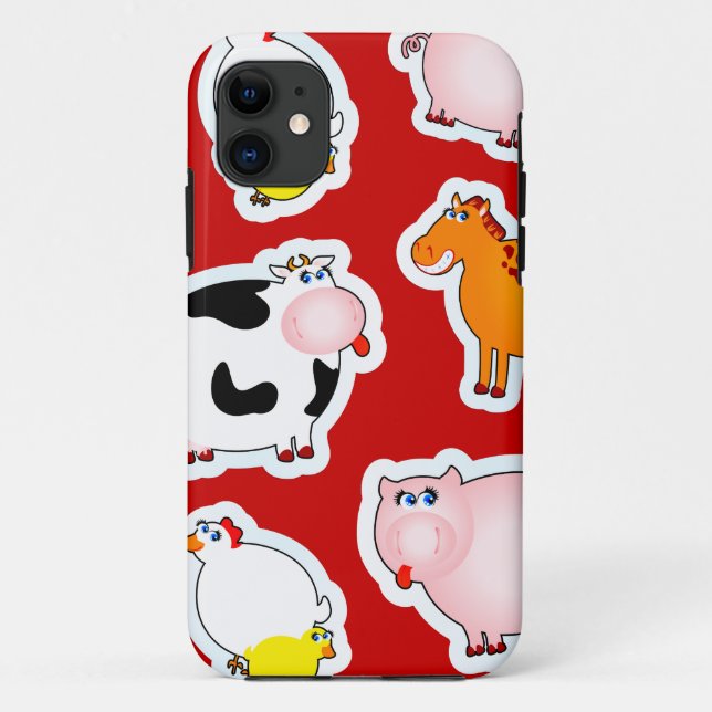 Happy farm background, iPhone 5 cover (Back)