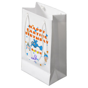 Happy Farting Birthday Bug Small Gift Bag