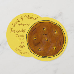 Happy Fastnacht Day Fasnacht Doughnut Lent PA Dutc Invitation